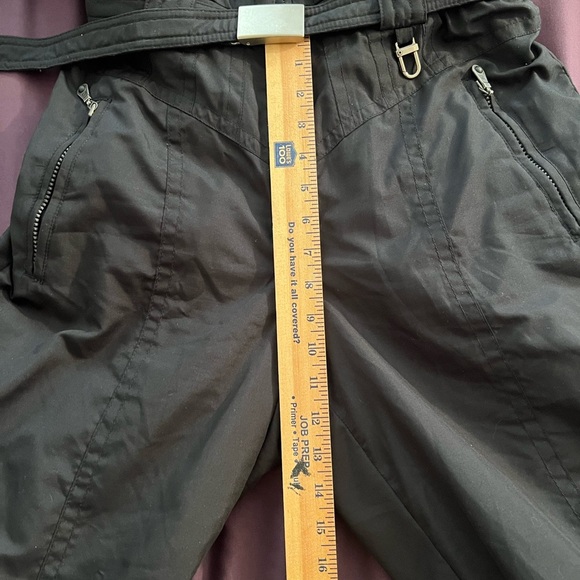 Women’s “Rare” Black Fila Ski Suit – Hooded with Faux Fur Collar, Size 8 - Picture 11 of 16